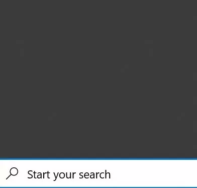 Windows 10 search giving blank results