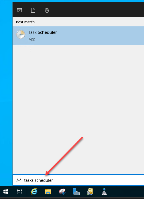 run powershell script with task scheduler