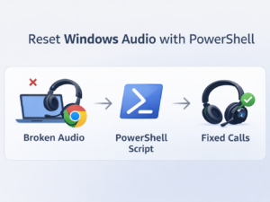 Fix Windows Audio & Chrome Call Issues with One PowerShell Script
